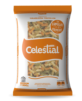 Pastas Secas<br>Tirabuzón Tricolor